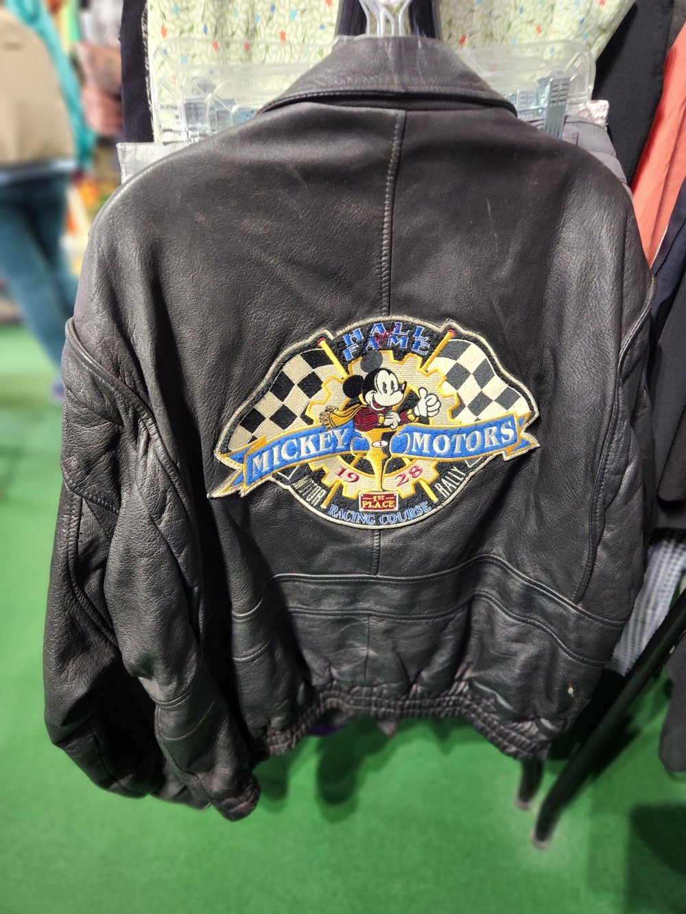 1995 Leather Mickey Racing Jacket - Picture 4 of 8